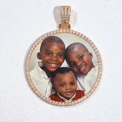 MEDIUM 3D CIRCLE CUSTOM PICTURE PENDANT
