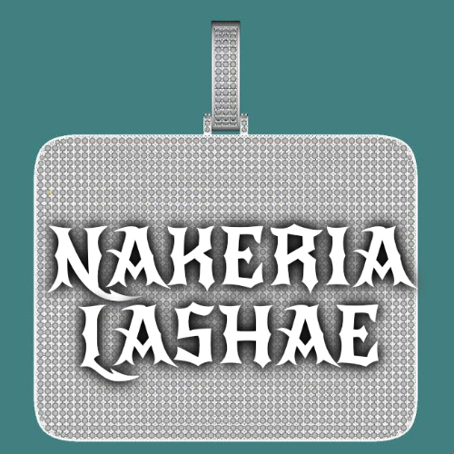 CUSTOM LETTER NECKLACE 3D BIG SQUARE