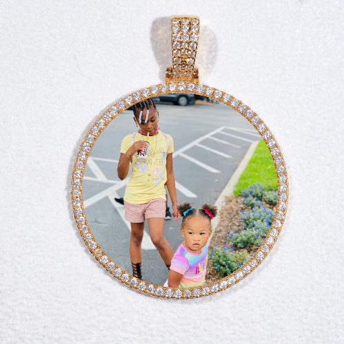 MEDIUM 3D CIRCLE CUSTOM PICTURE PENDANT