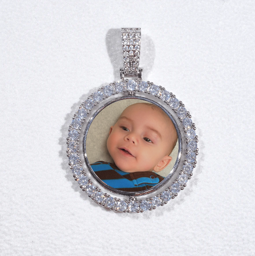 3D Spinning 2-Faced Custom Picture Pendant