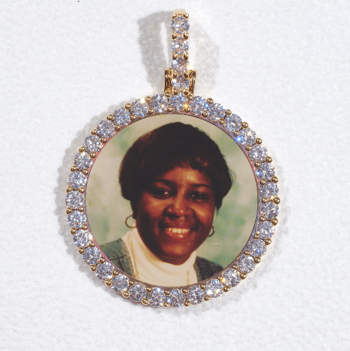 3D CIRCLE CUSTOM PICTURE PENDANT SMALL SIZE