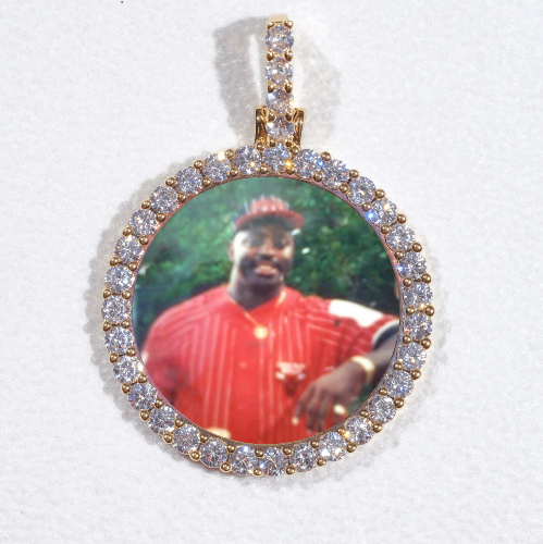 3D CIRCLE CUSTOM PICTURE PENDANT SMALL SIZE