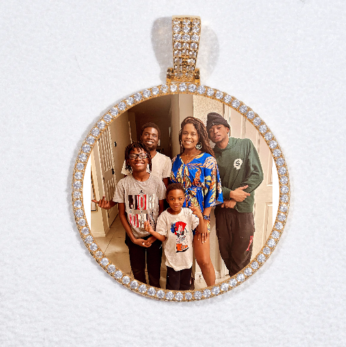 MEDIUM 3D CIRCLE CUSTOM PICTURE PENDANT