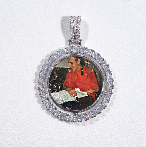 3D Spinning 2-Faced Custom Picture Pendant
