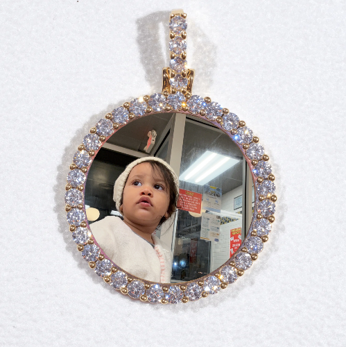 3D CIRCLE CUSTOM PICTURE PENDANT SMALL SIZE