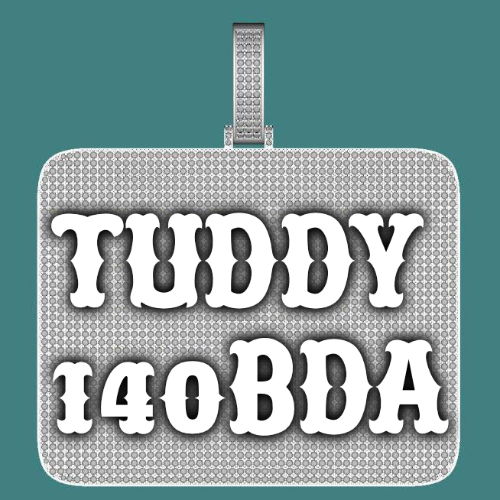 CUSTOM LETTER NECKLACE 3D BIG SQUARE
