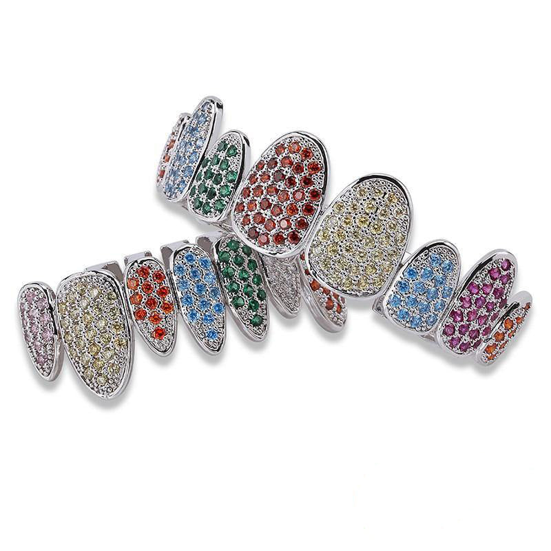 Official Limited 18K Yellow Gold-Plated Micro-inlay AAA CZ Grillz