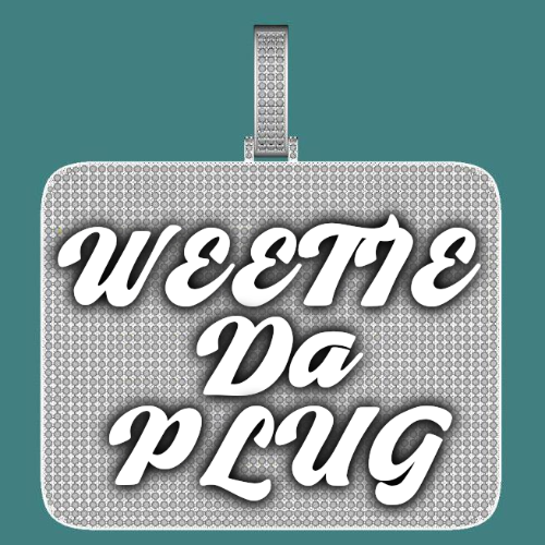 CUSTOM LETTER NECKLACE 3D BIG SQUARE