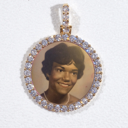 3D CIRCLE CUSTOM PICTURE PENDANT SMALL SIZE