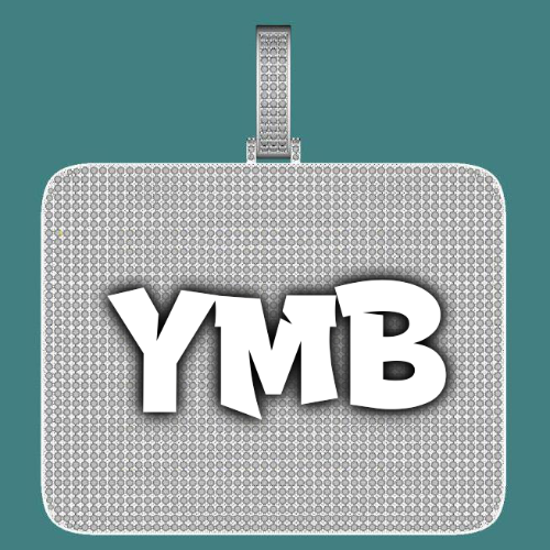 CUSTOM LETTER NECKLACE 3D BIG SQUARE