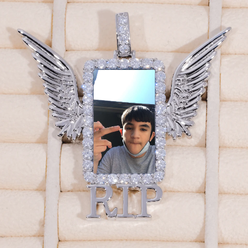 RIP WING 3D CUSTOM PICTURE PENDANT