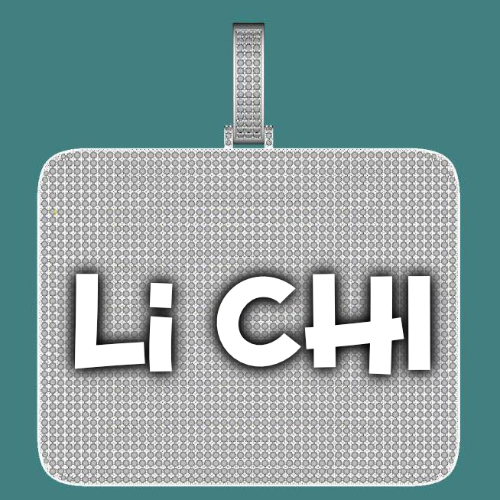 CUSTOM LETTER NECKLACE 3D BIG SQUARE