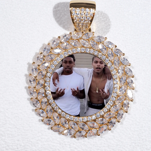Large 3D Wheat Ear Custom Picture Pendant