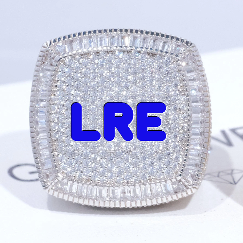 CUSTOM LETTER 3D ICED RING