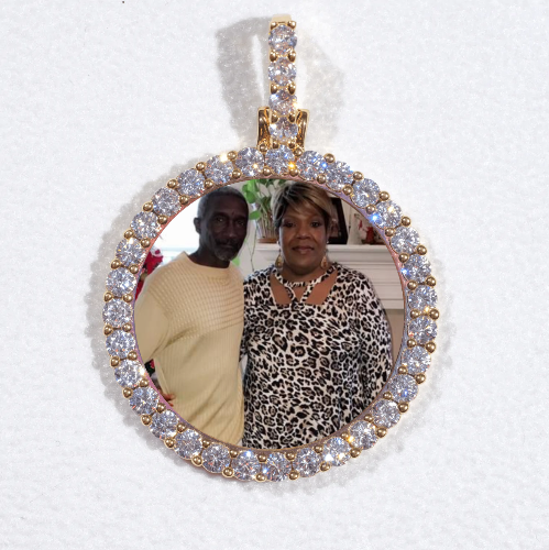 3D CIRCLE CUSTOM PICTURE PENDANT SMALL SIZE