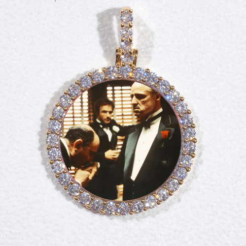 3D CIRCLE CUSTOM PICTURE PENDANT SMALL SIZE