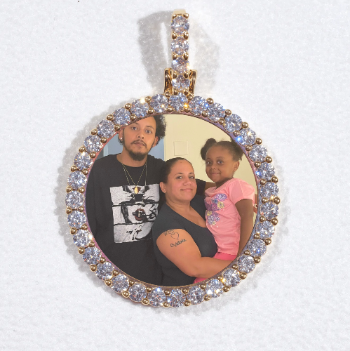 3D CIRCLE CUSTOM PICTURE PENDANT SMALL SIZE