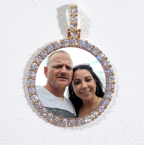 3D CIRCLE CUSTOM PICTURE PENDANT SMALL SIZE