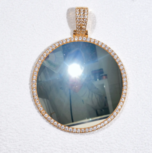 MEDIUM 3D CIRCLE CUSTOM PICTURE PENDANT