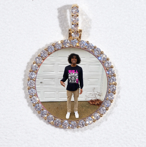 3D CIRCLE CUSTOM PICTURE PENDANT SMALL SIZE