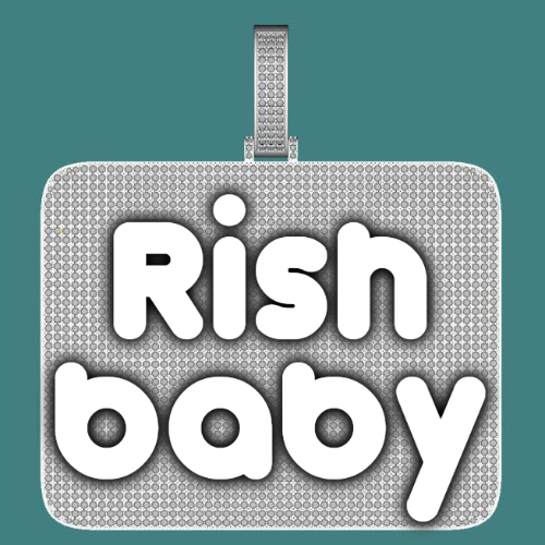 CUSTOM LETTER NECKLACE 3D BIG SQUARE