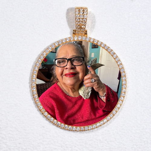 MEDIUM 3D CIRCLE CUSTOM PICTURE PENDANT