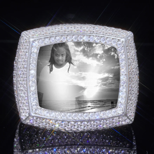 3D CUSTOM PICTURE ICED RING