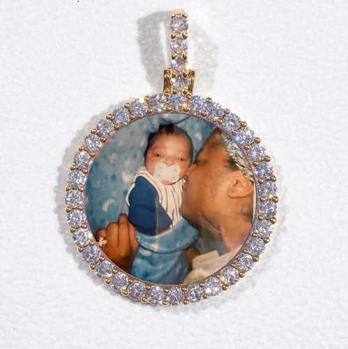 3D CIRCLE CUSTOM PICTURE PENDANT SMALL SIZE