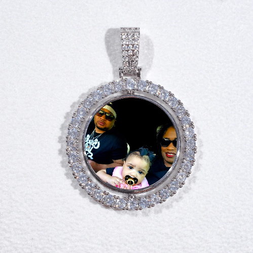 3D Spinning 2-Faced Custom Picture Pendant