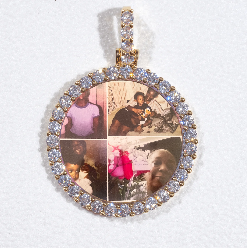 3D CIRCLE CUSTOM PICTURE PENDANT SMALL SIZE