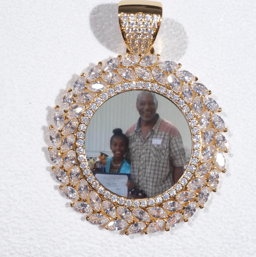 Large 3D Wheat Ear Custom Picture Pendant