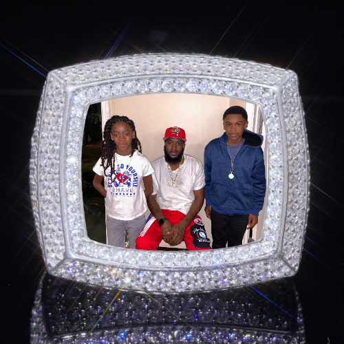 3D CUSTOM PICTURE ICED RING
