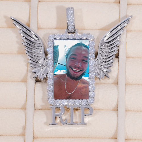RIP WING 3D CUSTOM PICTURE PENDANT