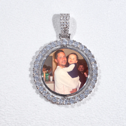 3D Spinning 2-Faced Custom Picture Pendant