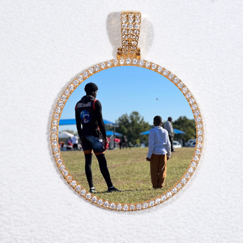 MEDIUM 3D CIRCLE CUSTOM PICTURE PENDANT