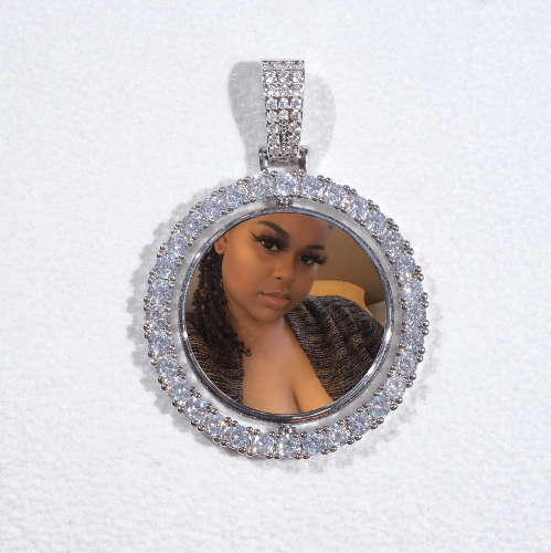 3D Spinning 2-Faced Custom Picture Pendant