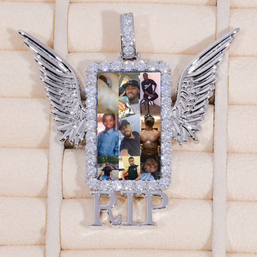 RIP WING 3D CUSTOM PICTURE PENDANT