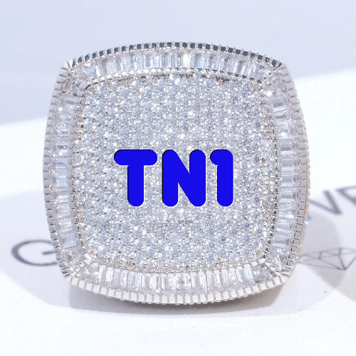 CUSTOM LETTER 3D ICED RING