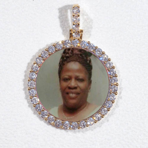 3D CIRCLE CUSTOM PICTURE PENDANT SMALL SIZE