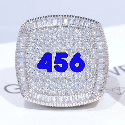 CUSTOM LETTER 3D ICED RING