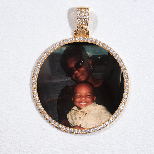 MEDIUM 3D CIRCLE CUSTOM PICTURE PENDANT