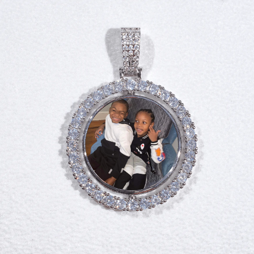 3D Spinning 2-Faced Custom Picture Pendant