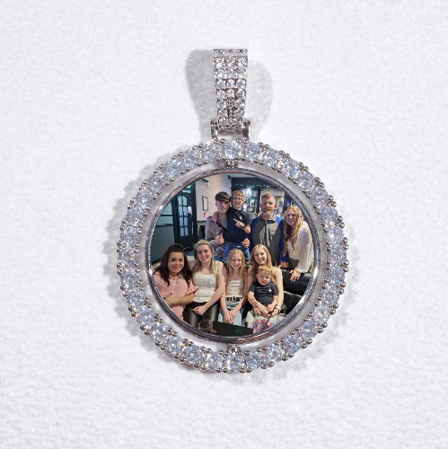 3D Spinning 2-Faced Custom Picture Pendant