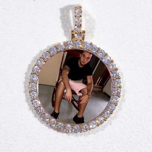 3D CIRCLE CUSTOM PICTURE PENDANT SMALL SIZE
