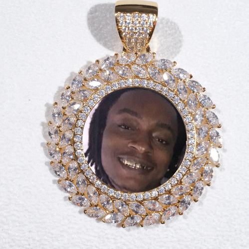 Large 3D Wheat Ear Custom Picture Pendant