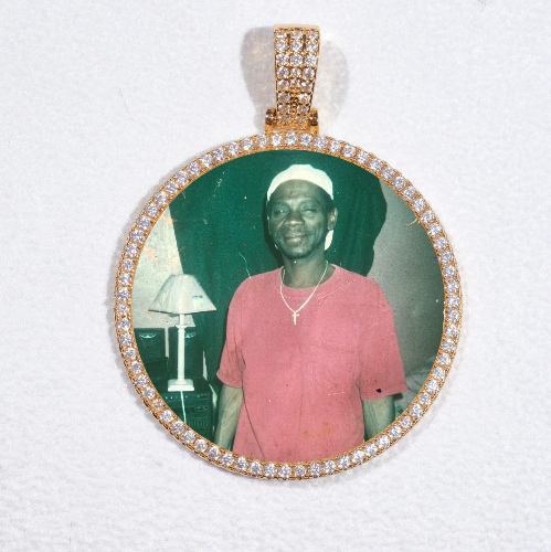 MEDIUM 3D CIRCLE CUSTOM PICTURE PENDANT