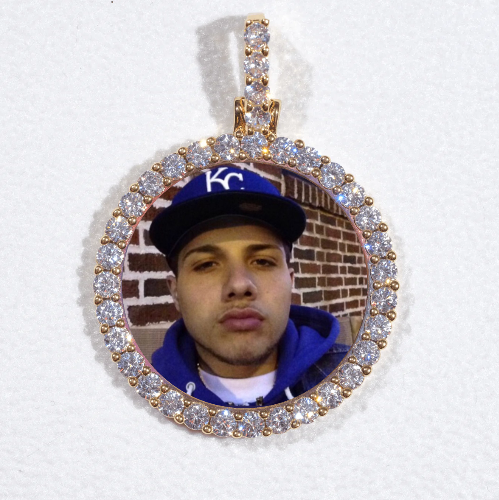 3D CIRCLE CUSTOM PICTURE PENDANT SMALL SIZE