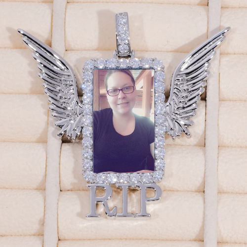 RIP WING 3D CUSTOM PICTURE PENDANT