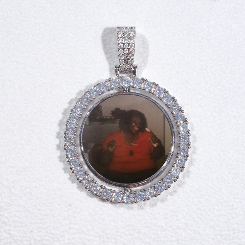 3D Spinning 2-Faced Custom Picture Pendant