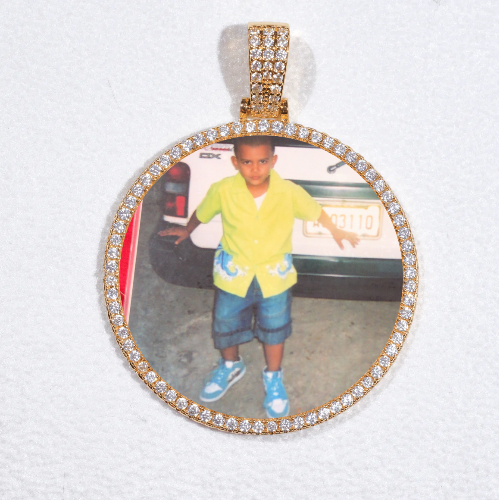 MEDIUM 3D CIRCLE CUSTOM PICTURE PENDANT